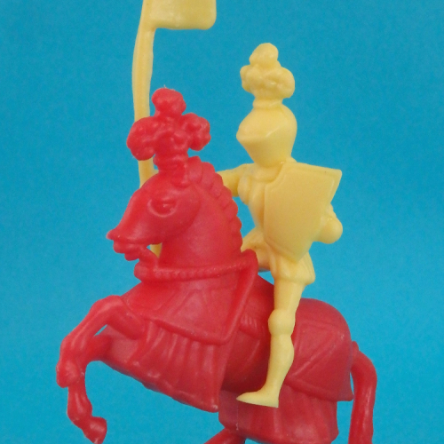 07. Chevalier à cheval avec pennon rectangulaire.