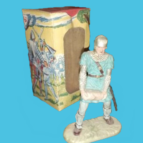 8836  Normand servant catapulte portant une pierre (I) - Première boîte avec illustrations.
