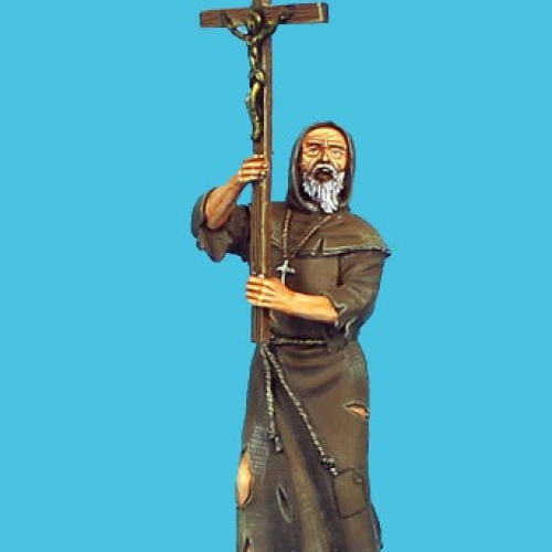 CRU063 Moine avec crucifix.