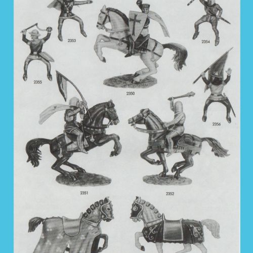 Catalogue 1961 - Cavaliers Nr 2350 à 2356 - 2375 à 2376.