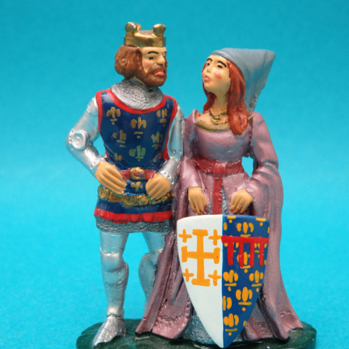 Charles Comte de Valois et Marguerite d'Anjou.