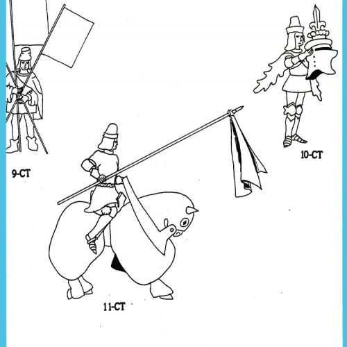 La Cour et les personnages de Tournoi - Court and Tourney Figures 9-CT à 11-CT.