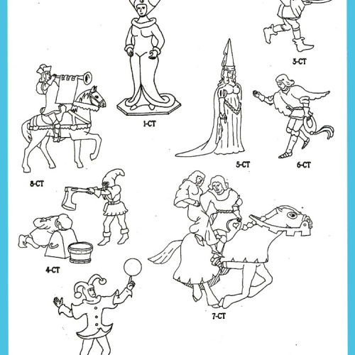 La Cour et les personnages de Tournoi - Court and Tourney Figures 1-CT à 8-CT.