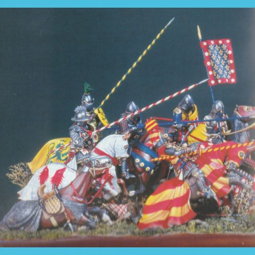 Détail dioram bataille de Crécy (photo extraite du livre de référence, page 84, collection M. Pasquali).