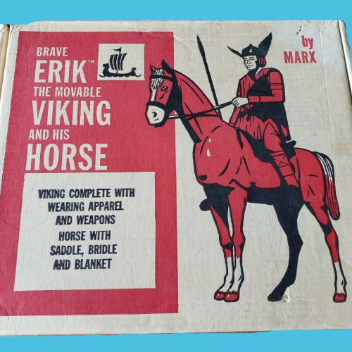 Boîte originale 60's avec Erik et son cheval - 11 pouce.