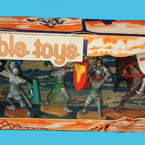 Flexible Toys avec des chevaliers swoppets Cherilea.