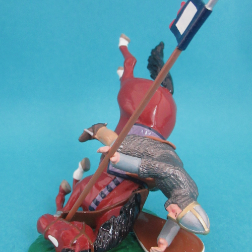 NM15   Cavalier normand avec lance étendard et bouclier sur cheval tombant (cheval type V).
