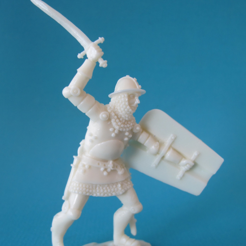 17. Sergent teutonique avec épée et bouclier.