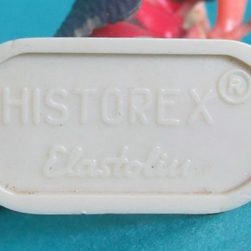Inscription sous le solcle gris clair caratéristique "HISTOREX Elastolin".