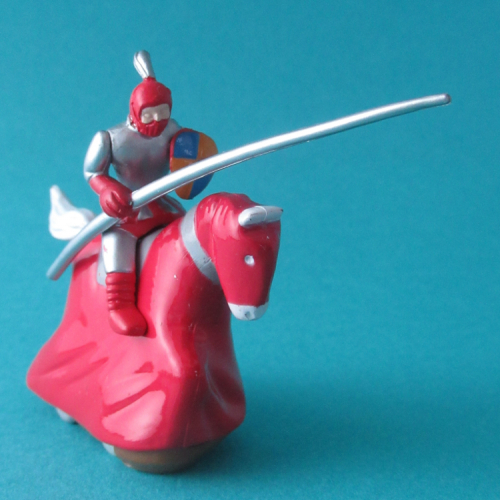 04. Cavalier jouteur rouge.