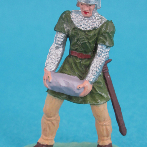 8836 4  Normand servant catapulte portant une pierre (III B).