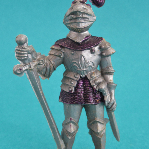 CH14 Chevalier de faction avec épée et casque à plumet (1 touche de couleur).