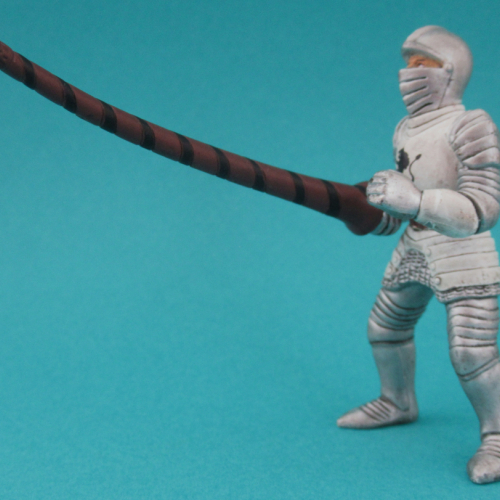 Chevalier avec lance de tournoi.