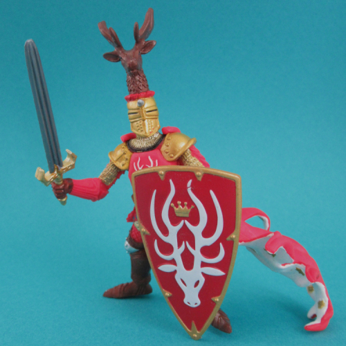 39911   Maître d'armes cimier cerf rouge.