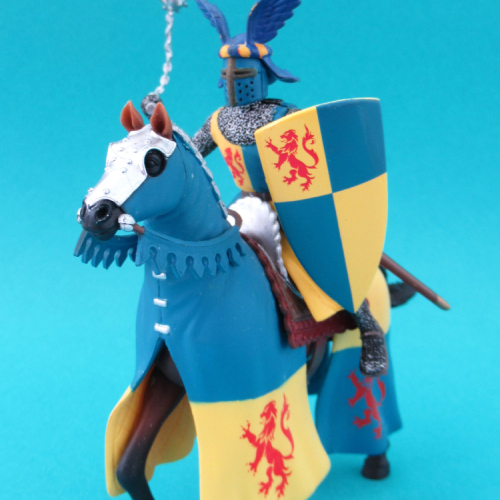 Chevalier bleu et jaune.