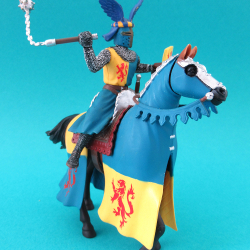 Chevalier bleu et jaune.