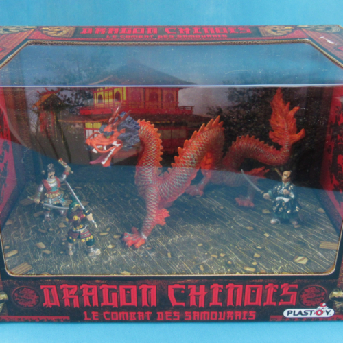 60854   Coffret Dragon chinois (1 dragon chinois, 3 samouraïs).