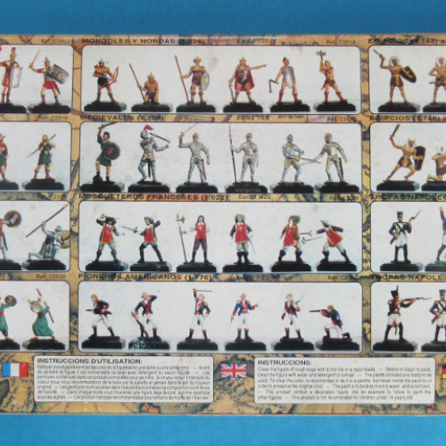 L'ensemble de la collection "Figuras Historicas".