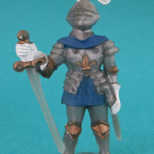 NV07 Chevalier de faction avec épée et casque à plumet.