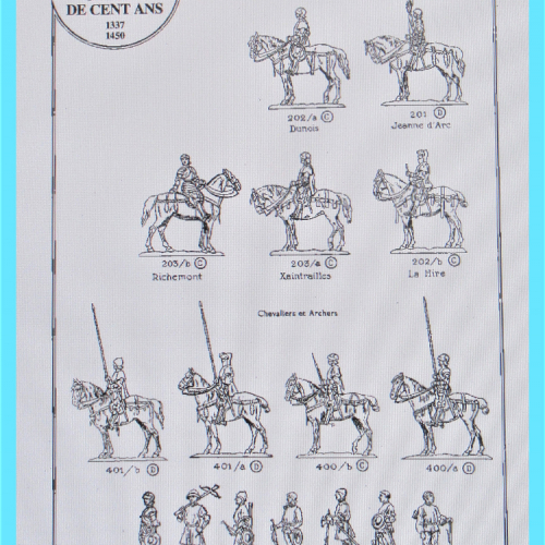 Page 24 du catalogue général C.B.G. Figurines et Soldats Plats en étain.