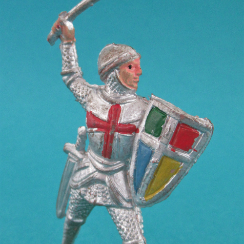 03. Chevalier avec fléau d'armes et bouclier.