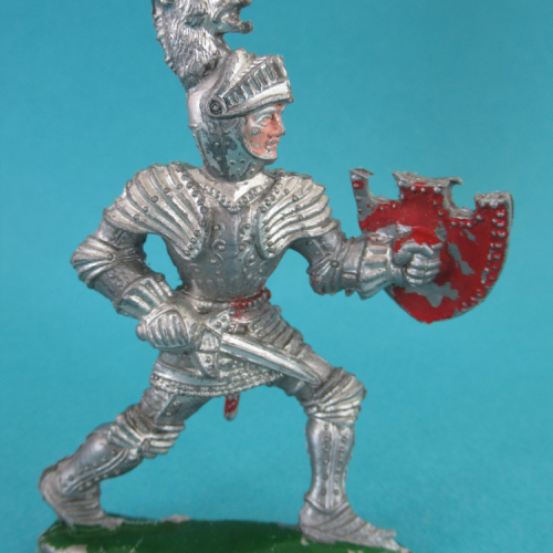 GCM01. Chevalier avec épée et bouclier, casque Lion.