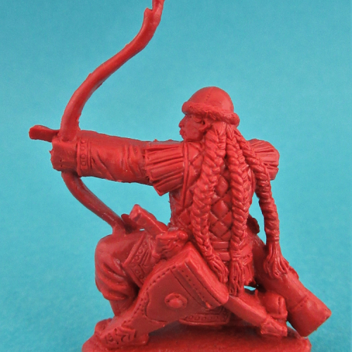 9. Archer mongol avec coiffe en cuir.