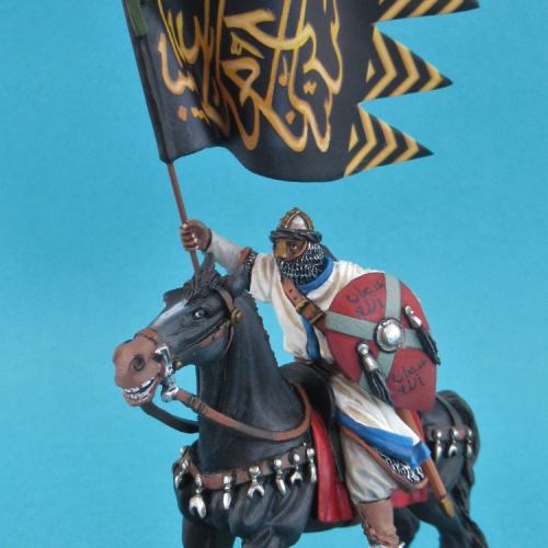 ALM005  Cavalier chevalier mercenaire andalou porte-étendard.