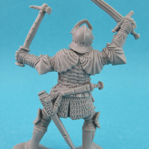 05. Chevalier avec épée et marteau d'armes.