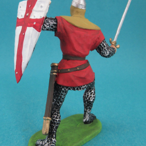 51003  Chevalier normand avec épée et bouclier triangulaire.