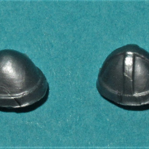 Les 2 types de cervelière (couleur bleue ou argentée).