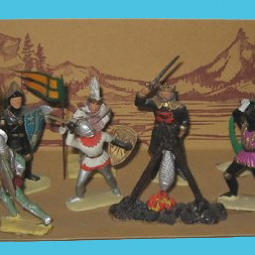 Deuxième exemple de grande boîte "Figurines de Luxe" (22 ième blason "Epée surmontée de deux fleur de lys").