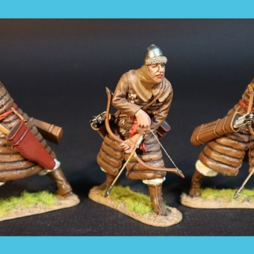 MIJ-016AN  Set de 3 archers coréens (pose 16A).