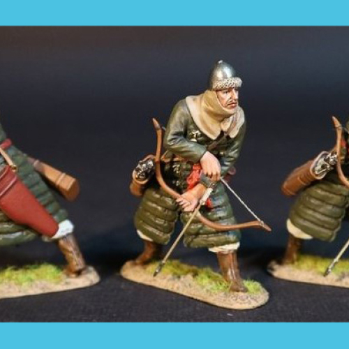 MIJ-016BN  Set de 3 archers coréens (pose 16B).