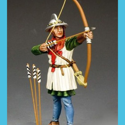 MK242    Archer anglais tirant vers le haut (casque de fer).