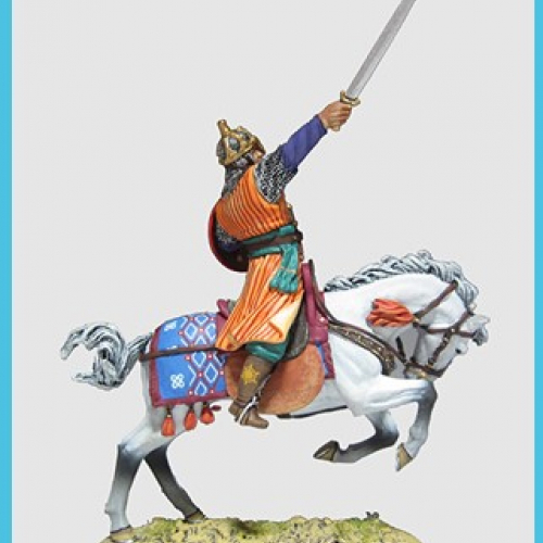MMK6004 Cavalier mamelouk avec épée et bouclier.