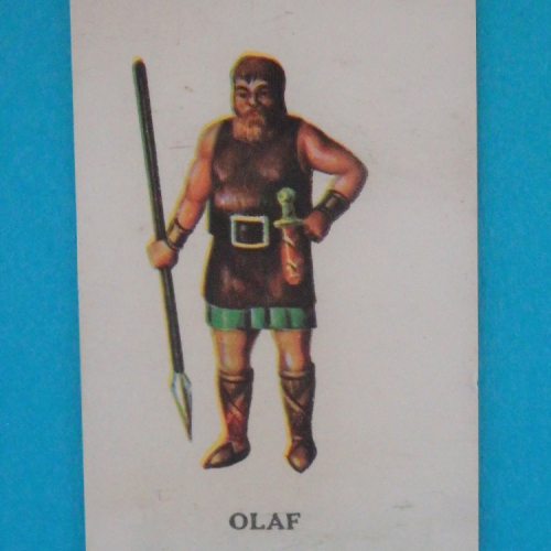 Recto de la carte individuelle d'Olaf.