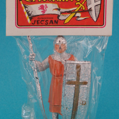 CR07 Soldat chrétien de faction avec lance et bouclier long (emballage individuel)