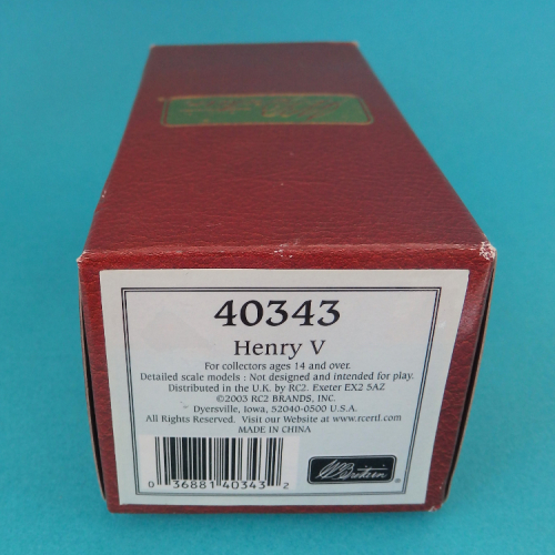 Exemple de boîte Nr 40343 Henry V