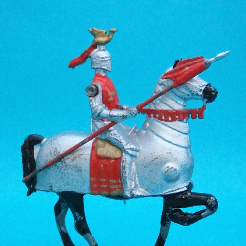 Le chevalier jouteur rouge (bras articulé).