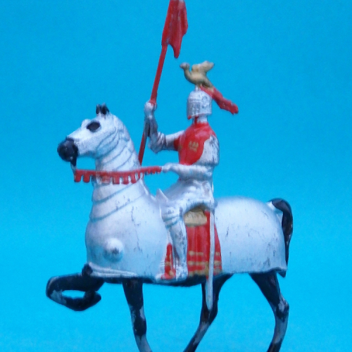 Le chevalier jouteur rouge.