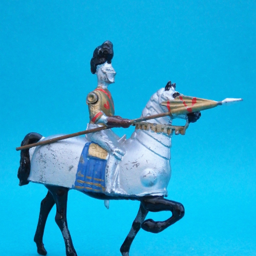 Le chevalier jouteur bleu (bras articulé).