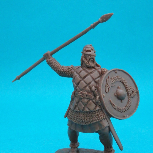 18. Viking avec lance et bouclier.