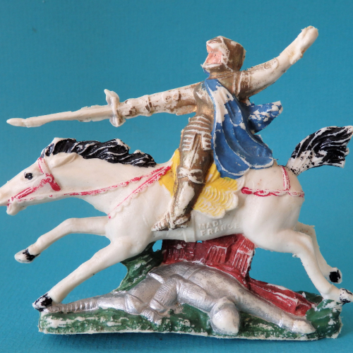 Nr 621  Jeanne d'Arc à cheval avec épée et étendard (variante de couleur).