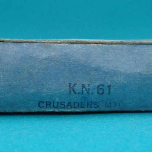 Boîte bleu-vert avec les inscriptions "Crusaders" et la référence.