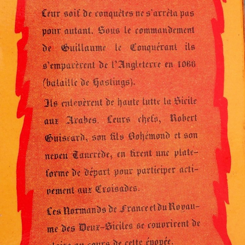 Légende au dos de la boîte de la série complète des 5 figurines.