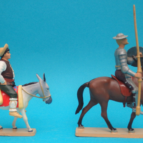 Don Quichotte et Sancho Pança.