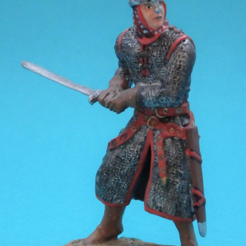 VIK011 Normands, Croisés avec cape (3/3 figurines).