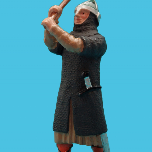 Normand avec hache à long manche (moule Rose Miniatures).