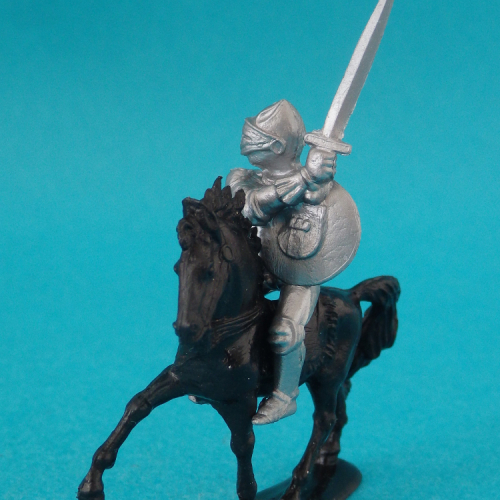 MAN12 Cavalier avec épée et bouclier rond (cadeau publicitaite "Titze" - 40 mm).
